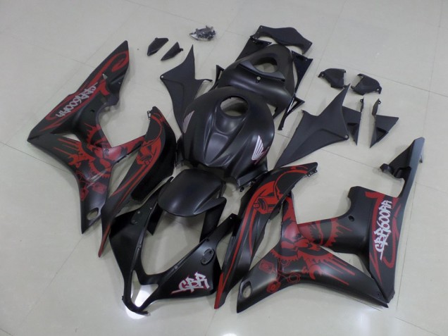 Cheapest 2007-2008 Black Red Honda CBR600RR Motorcycle Bodywork