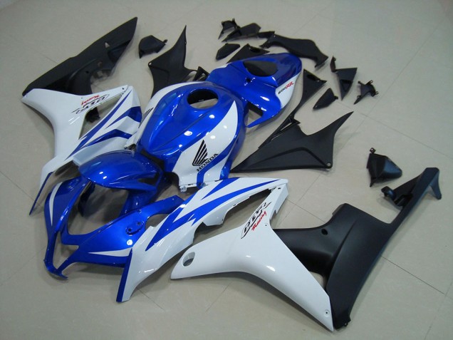 Cheapest 2007-2008 Blue White Matte Black Honda CBR600RR Motorcycle Replacement Fairings
