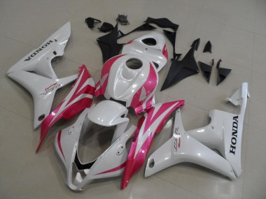 Cheapest 2007-2008 Pearl White with Pink Honda CBR600RR Motorbike Fairing