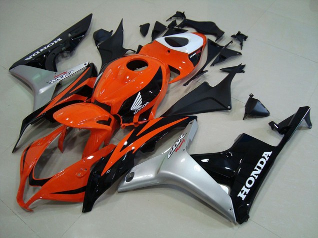 Cheapest 2007-2008 Orange Silver Black Honda CBR600RR Motorcyle Fairings