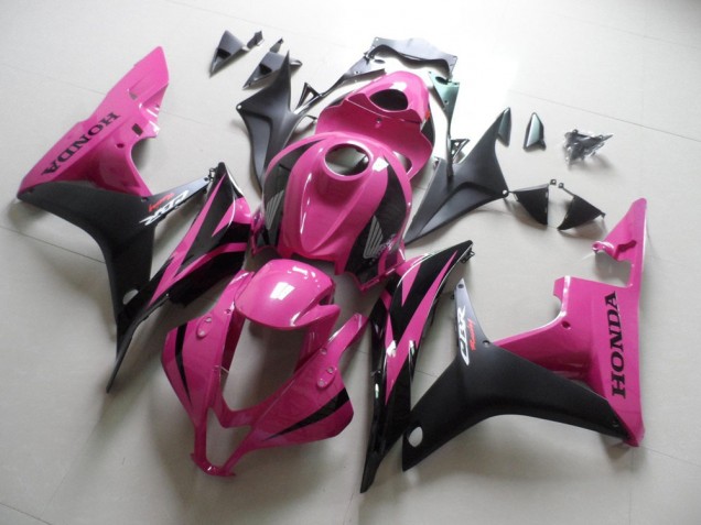 Cheapest 2007-2008 Pink Black Honda CBR600RR Motorbike Fairings