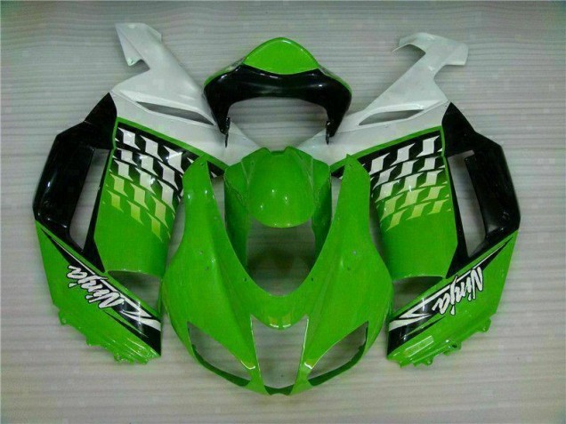Cheapest 2007-2008 Green White Ninja Kawasaki ZX6R Motorbike Fairing Cheapest 2007-2008 Green White Ninja Kawasaki ZX6R Motorbike Fairing