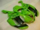 Cheapest 2007-2008 Green Black Dunlop Kawasaki ZX6R Motorbike Fairing Kits