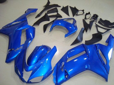 Cheapest 2007-2008 Blue Kawasaki ZX6R Motorcycle Fairings Kit