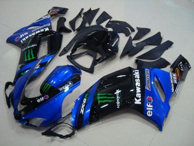 Cheapest 2007-2008 Blue Monster Kawasaki ZX6R Motorbike Fairings