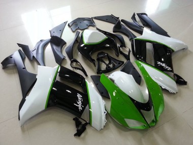Cheapest 2007-2008 Green Black White Kawasaki ZX6R Motorcycle Fairing Kits