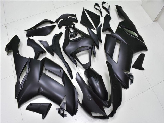 Cheapest 2007-2008 Matte Black Kawasaki ZX6R Bike Fairing Kit