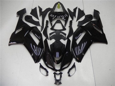Cheapest 2007-2008 Glossy Black Kawasaki ZX6R Motorcycle Bodywork