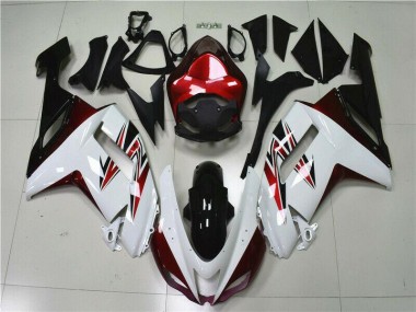 Cheapest 2007-2008 White Black Red Kawasaki ZX6R Motorbike Fairings