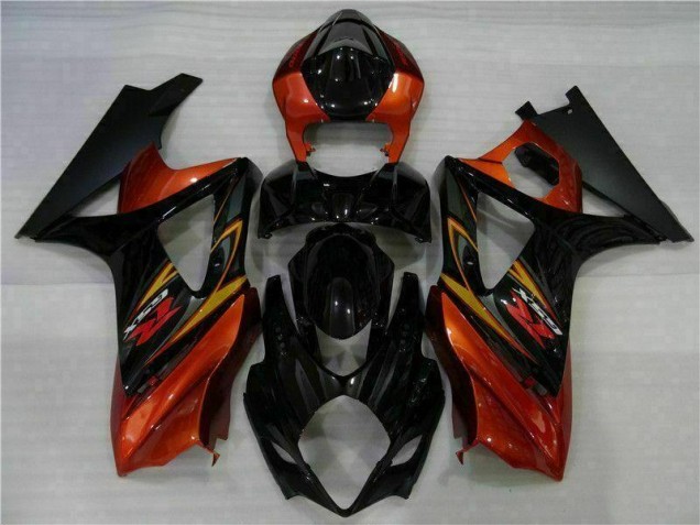 Cheapest 2007-2008 Black Suzuki GSXR 1000 K7 Motorcycle Fairing Kit