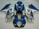 Cheapest 2007-2008 Blue White Suzuki GSXR 1000 K7 Bike Fairings