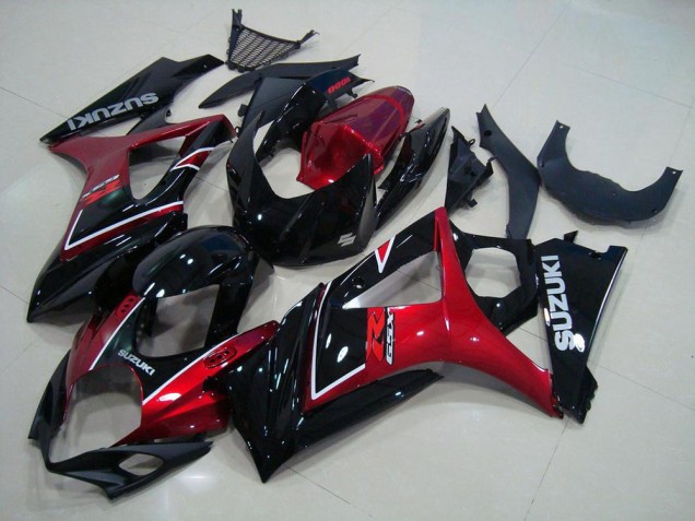 Cheapest 2007-2008 Red Black Suzuki GSXR 1000 K7 Moto Fairings