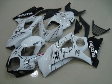 Cheapest 2007-2008 White Corona Suzuki GSXR 1000 K7 Replacement Fairings