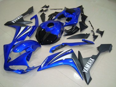 Cheapest 2007-2008 Blue White Yamaha YZF R1 Motorbike Fairings