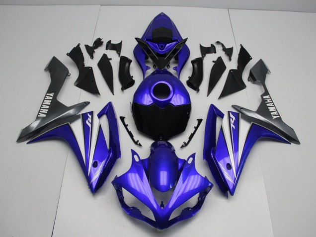 Cheapest 2007-2008 Blue White Yamaha YZF R1 Bike Fairing Kit
