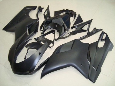 Cheapest 2007-2014 Matte Black No Sticker Ducati 848 1098 1198 Motorcycle Fairings