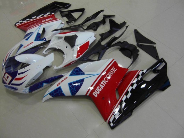 Cheapest 2007-2014 Star Ducati 848 1098 1198 Motorcycle Fairings Kits