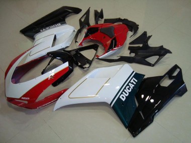 Cheapest 2007-2014 Tri Color Ducati 848 1098 1198 Moto Fairings