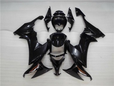 Cheapest 2008-2010 Glossy Black Kawasaki ZX10R Motorcycle Fairing Kit