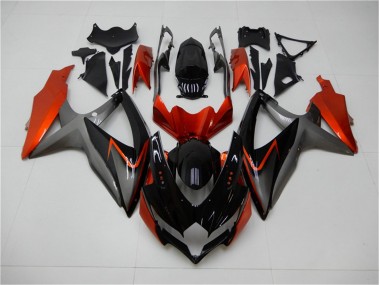 Cheapest 2008-2010 Black Orange Grey Suzuki GSXR 600/750 Motorbike Fairing Kits