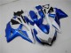 Cheapest 2008-2010 White Blue Suzuki GSXR 600/750 Replacement Fairings