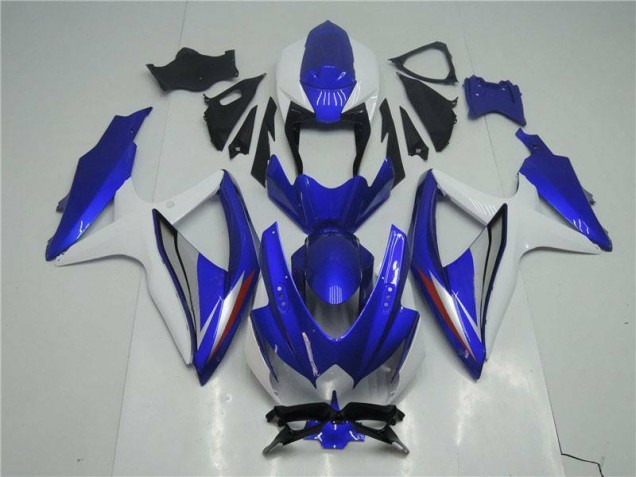 Cheapest 2008-2010 Blue White Suzuki GSXR 600/750 Motorcylce Fairings