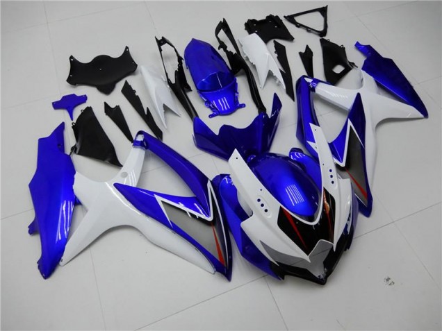 Cheapest 2008-2010 White Blue Suzuki GSXR 600/750 Motorbike Fairings