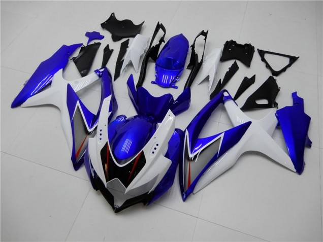 Cheapest 2008-2010 White Blue Suzuki GSXR 600/750 Motorbike Fairings