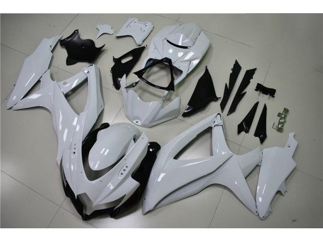 Cheapest 2008-2010 Glossy White Suzuki GSXR 600/750 Motorcycle Fairing