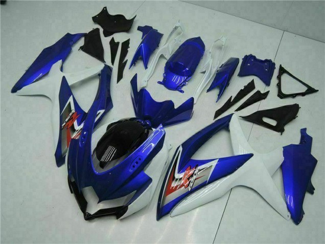Cheapest 2008-2010 Blue White Suzuki GSXR 600/750 Motorcycle Fairings