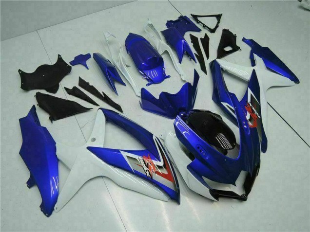 Cheapest 2008-2010 Blue White Suzuki GSXR 600/750 Motorcycle Fairings