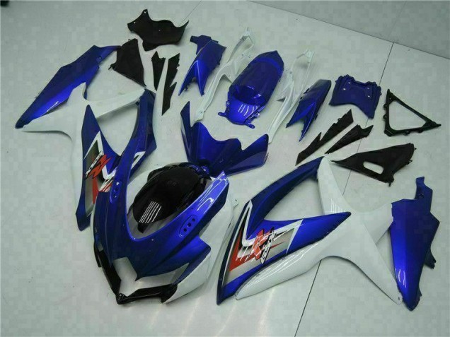 Cheapest 2008-2010 Blue White Suzuki GSXR 600/750 Motorbike Fairing
