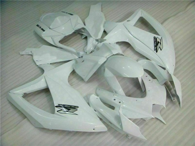 Cheapest 2008-2010 White Suzuki GSXR 600/750 Bike Fairing Kit