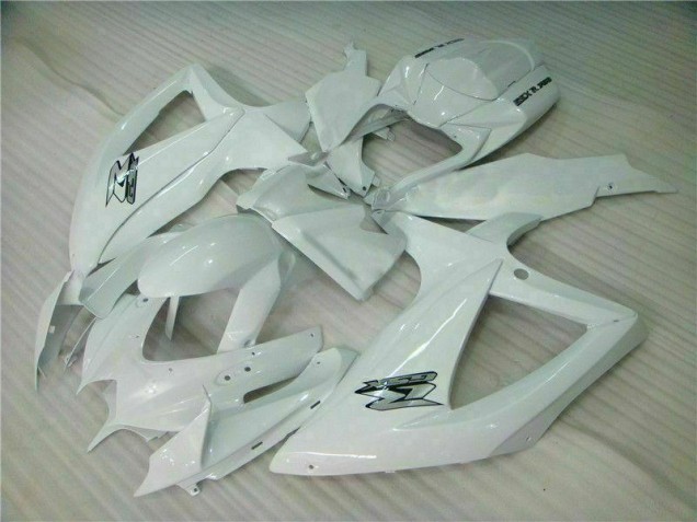 Cheapest 2008-2010 White Suzuki GSXR 600/750 Bike Fairing Kit