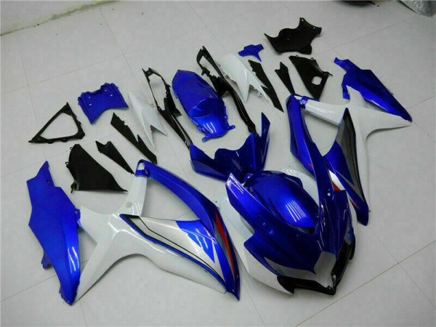 Cheapest 2008-2010 Blue White Suzuki GSXR 600/750 Motorcycle Fairing Kit