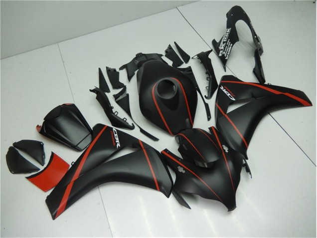 Cheapest 2008-2011 Matte Black Red Honda CBR1000RR Motorcycle Fairing