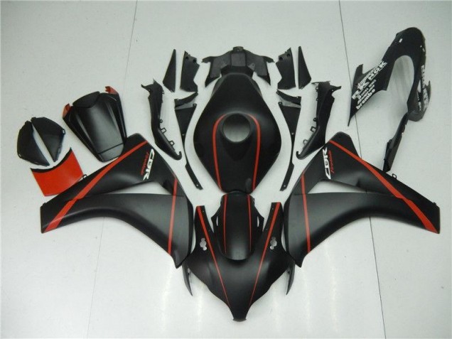 Cheapest 2008-2011 Matte Black Red Honda CBR1000RR Motorcycle Fairing