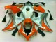 Cheapest 2008-2011 Silver Orange Honda CBR1000RR Bike Fairings