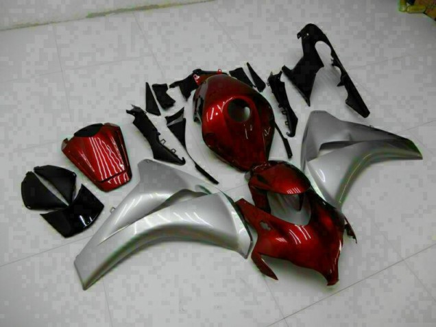 Cheapest 2008-2011 Red Silver Honda CBR1000RR Replacement Motorcycle Fairings