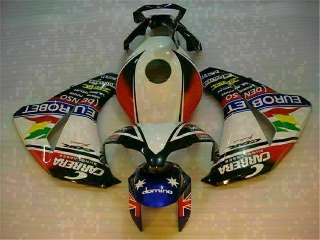 Cheapest 2008-2011 White Blue Honda CBR1000RR Motorcycle Fairing