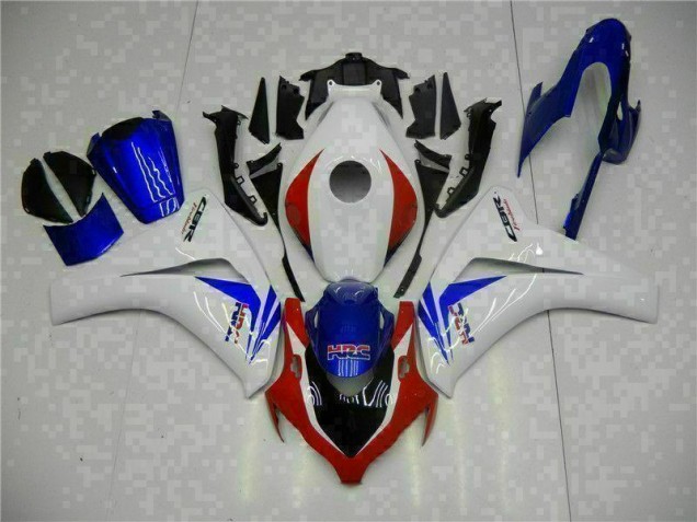 Cheapest 2008-2011 White Blue Honda CBR1000RR Motorcycle Fairing Kits