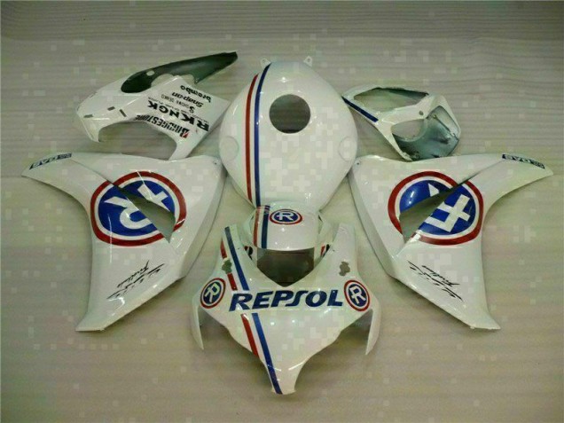 Cheapest 2008-2011 White Blue Repsol Honda CBR1000RR Bike Fairing