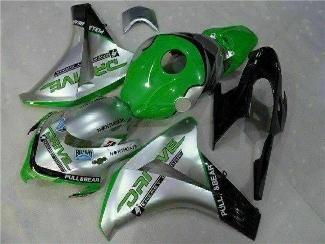 Cheapest 2008-2011 Green Silver Honda CBR1000RR Moto Fairings
