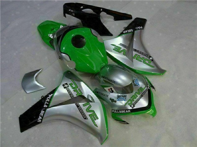 Cheapest 2008-2011 Green Silver Honda CBR1000RR Moto Fairings