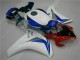 Cheapest 2008-2011 White Blue Honda CBR1000RR Motorcycle Fairings Kits