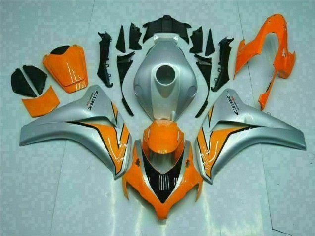 Cheapest 2008-2011 Orange Silver Honda CBR1000RR Motorcyle Fairings