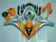 Cheapest 2008-2011 Orange Silver Honda CBR1000RR Motorcyle Fairings