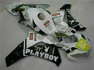 Cheapest 2008-2011 White Black Playboy Honda CBR1000RR Motorcylce Fairings & Bodywork