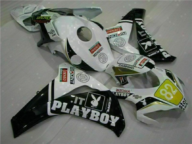 Cheapest 2008-2011 White Black Playboy Honda CBR1000RR Motorcylce Fairings & Bodywork