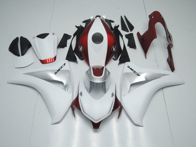Cheapest 2008-2011 Candy Red White and Silver Honda CBR1000RR Motorcycle Fairing Kits